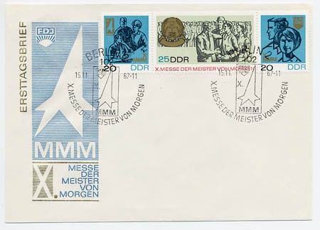 DDR FDC MiNr. 1320/22 Zdr. 10. MMM