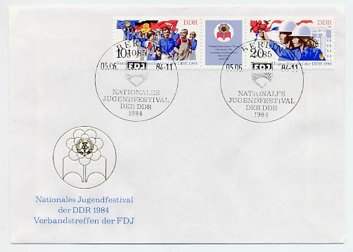 DDR FDC MiNr. 2878/79 Jugendfestival, Berlin 1984