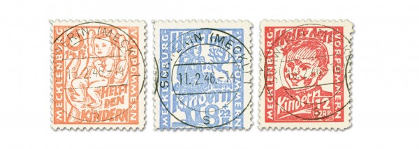 SBZ M./V. MiNr. 26/28 o Kinderhilfe