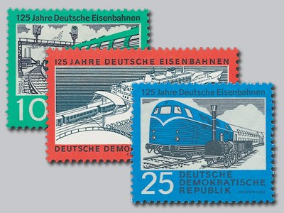 DDR MiNr. 804/06 ** 125 J. Eisenbahn