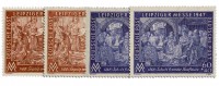 All.Bes.GA MiNr. 941/42 C + Wz.-Abart CZ ** Leipziger Frühjahrsmesse 1947