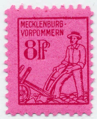 SBZ M./V. MiNr. 11xa ** 8Pf