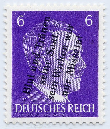 Dt. Lokalausgabe - Mühlberg (n.a.) MiNr. 6 a ** (schw. Aufdr auf DR 785 a)