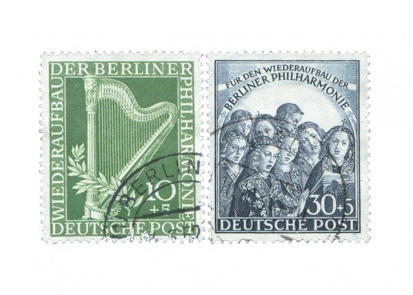 Berlin MiNr. 72/73 o Wiederaufbau der Berliner Philharmonie