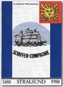 DDR ETB 88/2 500 Jahre Schiffer-Compagnie Stralsund