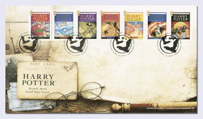 Großbritannien Harry Potter Zdr. auf Ersttagsbrief