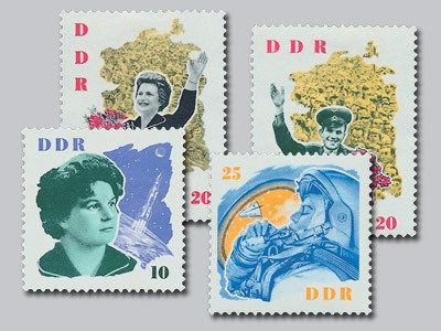 DDR MiNr. 993/96 ** Kosmonautenbesuch