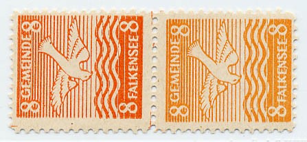Dt. Lokalausgabe - Falkensee (n.a.) MiNr. 3 a/b ** (a-b Farben im senkr. Paar)