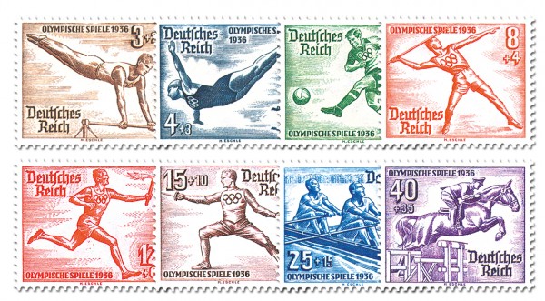 Dt. Reich MiNr. 609/16 ** Olymp.Sommerspiele Berlin 1936