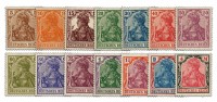 Dt. Reich MiNr. 140/53 ** FM: Germania (VIII), 14 Werte