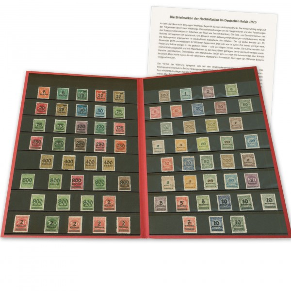 Dt. Reich - Alle Briefmarken d. Hochinflation 1923 MiNr. 277/ 337 A/B **
