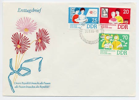 DDR FDC MiNr. 1030/32 Frauenkongreß