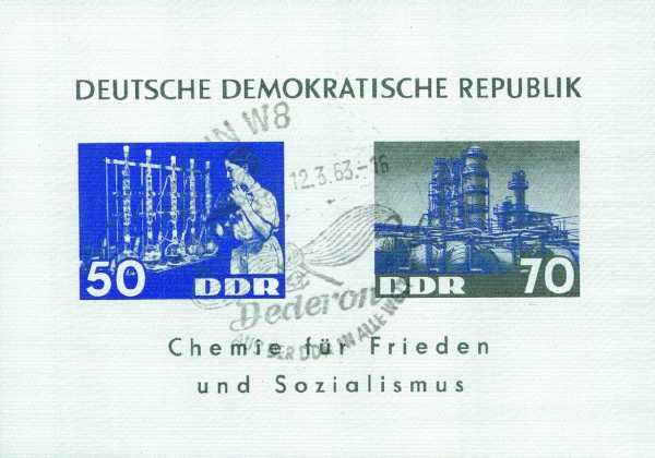 DDR Bl. 18 o MiNr. 950/51 Chemie