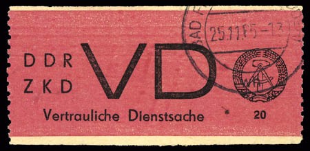 DDR Dienstmarken D MiNr. 1A o