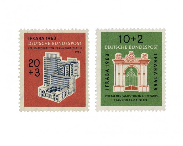 BRD MiNr. 171/72 ** Internationale Briefmarkenausstellung" IFRABA"
