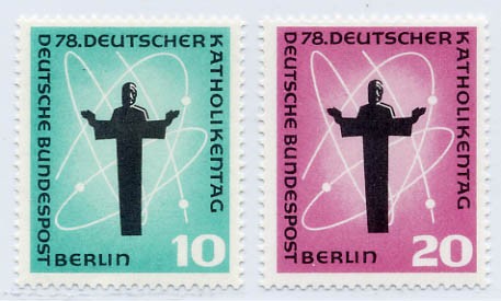 Berlin MiNr. 179/80 ** Deutscher Katholikentag