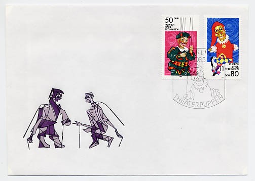 DDR FDC MiNr. 2876/77 Theaterpuppen