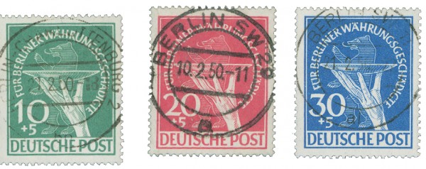 Berlin MiNr. 68/70 o