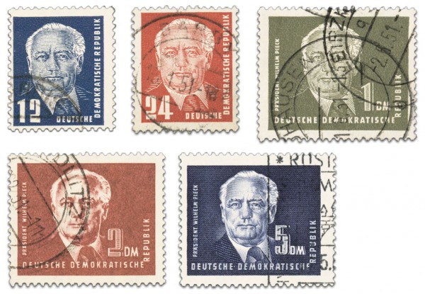 DDR MiNr. 251/55 o Freimarken: Pieck I