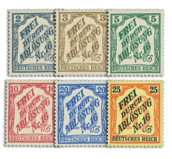 Dt. Reich Dienst MiNr. 9/14 ** mit FA