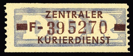 DDR Dienstmarken B MiNr. 20 ** 10 Pf. - 1 Wertbalken, 3,8 mm lang!