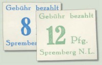 Dt. Lokalausgabe - Spremberg (n.a.) MiNr. 23-24 B ** (o. Aufdr./geschnitten)