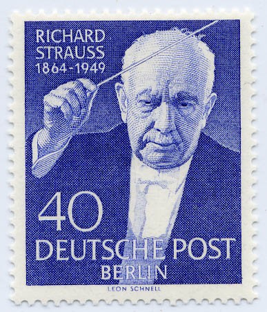 Berlin MiNr. 124 ** 5. Tdstg. Von Richard Strauss