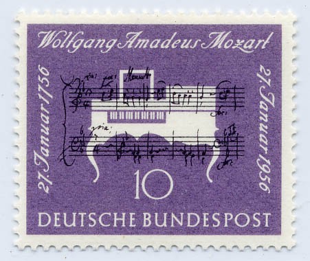 BRD MiNr. 228 ** 200. Geb. W. A. Mozart