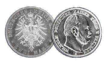 Preußen Münze, 2 M Wilhelm I.
