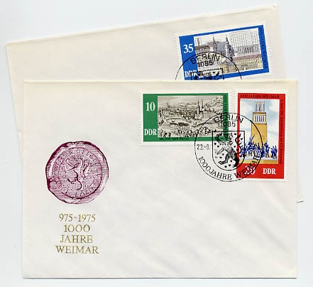 DDR FDC MiNr. 2086/88 1000 J. Weimar