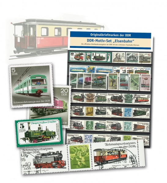 DDR-Motiv-Set Eisenbahn **/o