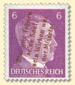 Dt. Lokalausgabe - Mühlberg (n.a.) MiNr. 5 b ** (roter Aufdr. auf DR 785 b)