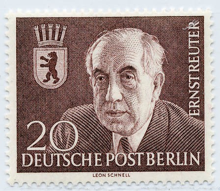 Berlin MiNr. 115 ** Tod von Prof. Ernst Reuter 1954