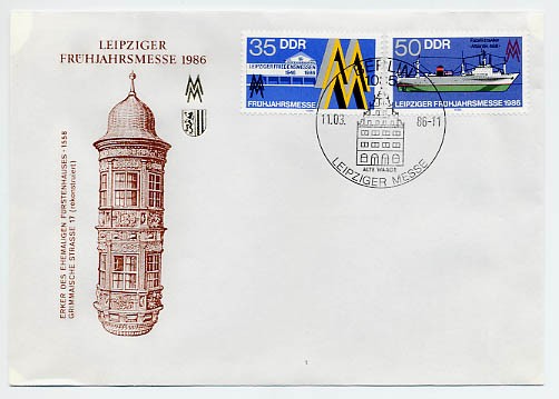 DDR FDC MiNr. 3003/04 LFM 1986