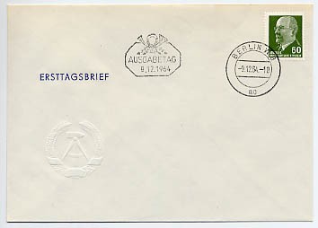 DDR FDC MiNr. 1080 Freimarken: Ulbricht