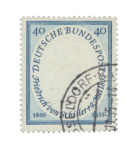 BRD Mi-Nr. 210 o 150. Tdtg. Schiller