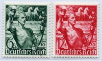 Dt. Reich MiNr. 660/61 ** 5. Jhrstg. der Machtergreifung Hitlers