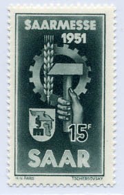 Saarland MiNr. 306 ** Saarmesse 1951
