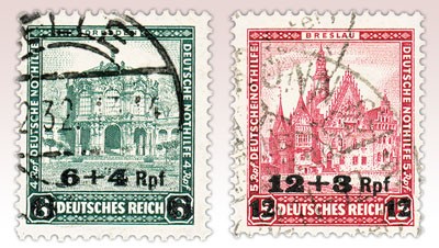 Dt. Reich MiNr. 463/64 o Dt. Nothilfe 1932 - Bauwerke mit Aufdruck