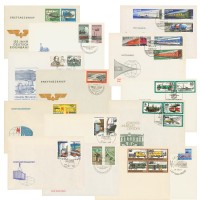 FDC Set Eisenbahn, 10 versch. Ausgaben