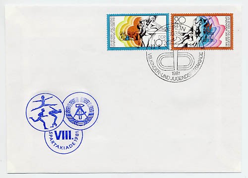 DDR FDC MiNr. 2617/18 K. -u. Jugendspartakiade