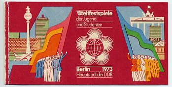 DDR MH 7.2 ** H.-Bl. rechts nicht durchgezähnt Weltfestspiele 1973
