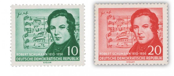 DDR MiNr. 541/42 ** Schumann II.