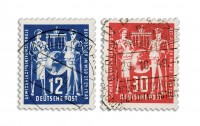 DDR MiNr. 243/44 o Postgewerkschaft