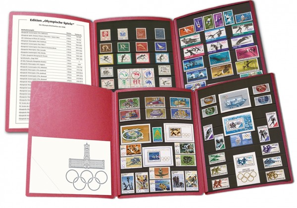 DDR - Philatelie Edition (2 Mappen) "Olympische Spiele"