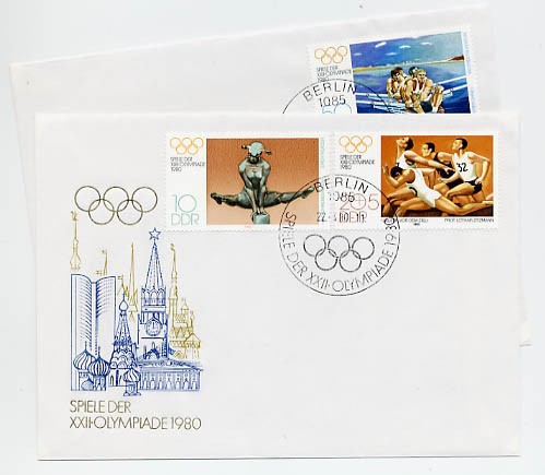 DDR FDC MiNr. 2503/05 Olymp. Sommersp.