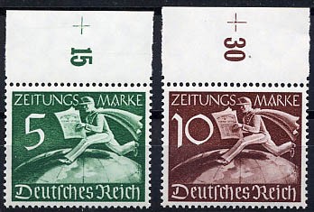 Dt. Reich MiNr. Z738/39 ** Auslands-Zeitungsmarken