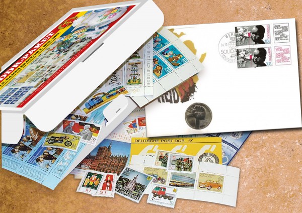Das DDR-Paket 2023 mit Blocks, Kleinbogen, Sätzen, Heftchen und mehr!