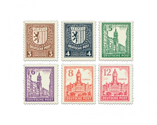 SBZ West-Sa. MiNr. 156/61y ** Sogenannte Abschiedsausgabe (6 Werte)