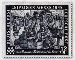 SBZ Allg.A. MiNr. 240/41 ** Leipziger Herbstmesse 1949